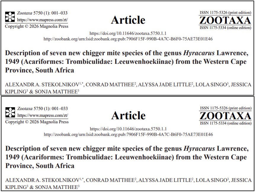 The first two publications produced from data generated in this study