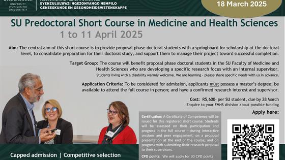 Predoc Short Course Advert