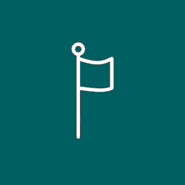 Milestone flag icon