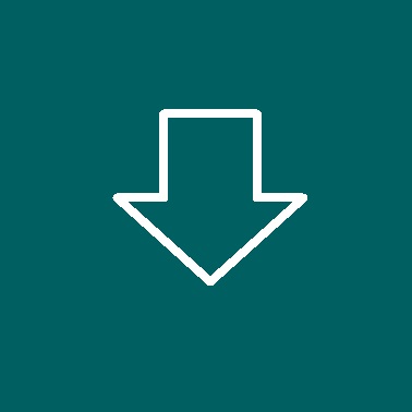 white arrow on green background