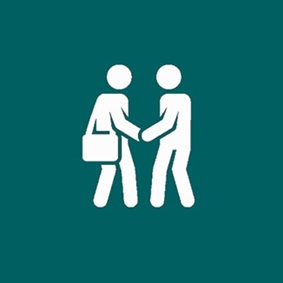 Students walking icon