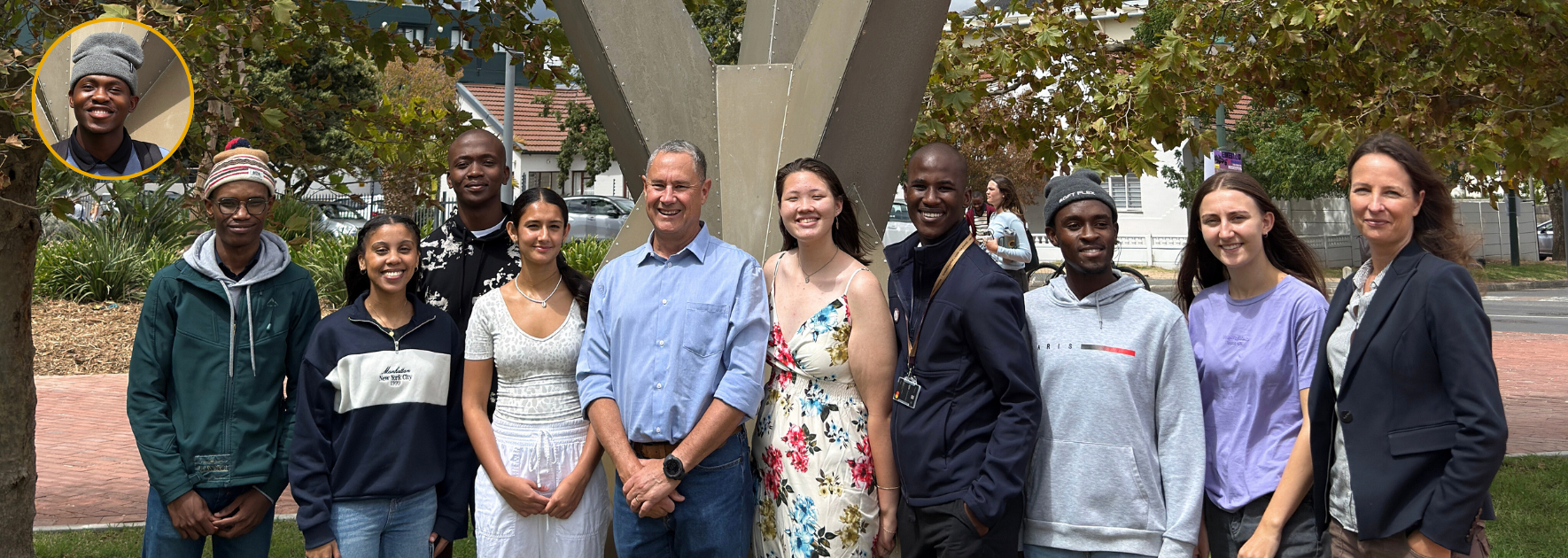Several first-year engineering students