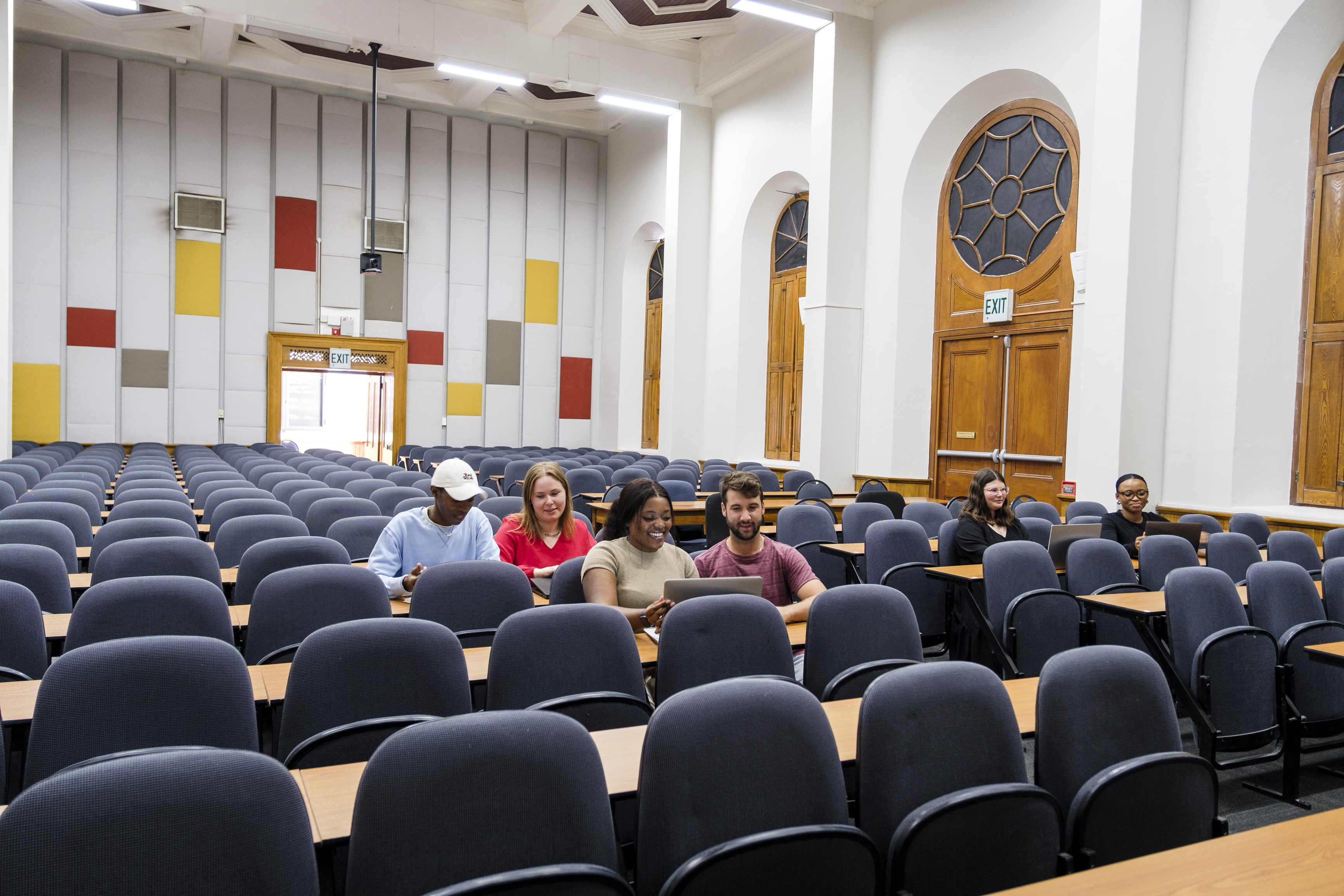 Students engaging in lecture