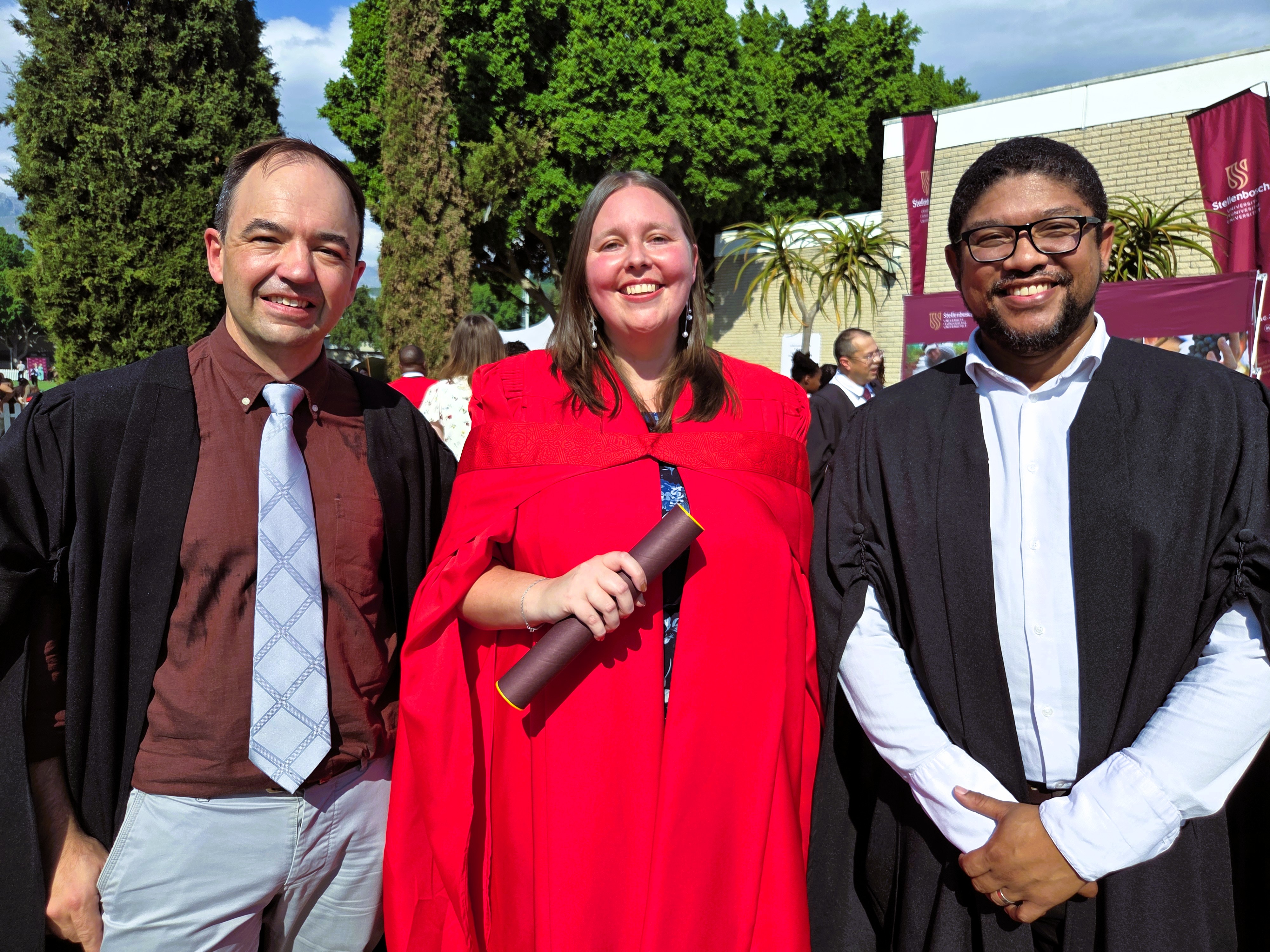 Dr Anneke Erasmus was awarded a PhD in Physics during the March 2026 graduation ceremony