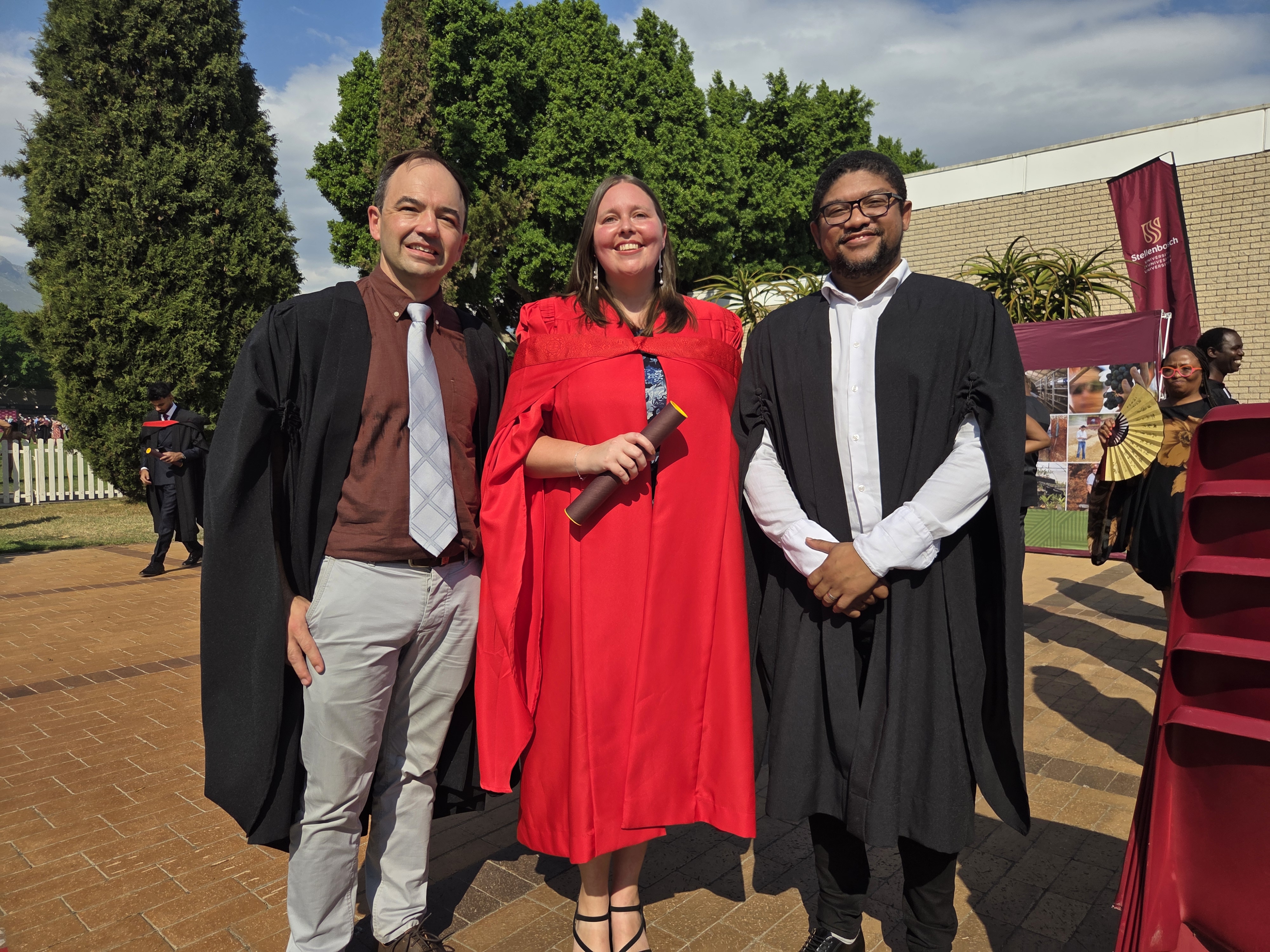 Dr Anneke Erasmus was awarded a PhD in Physics during the March 2026 graduation ceremony