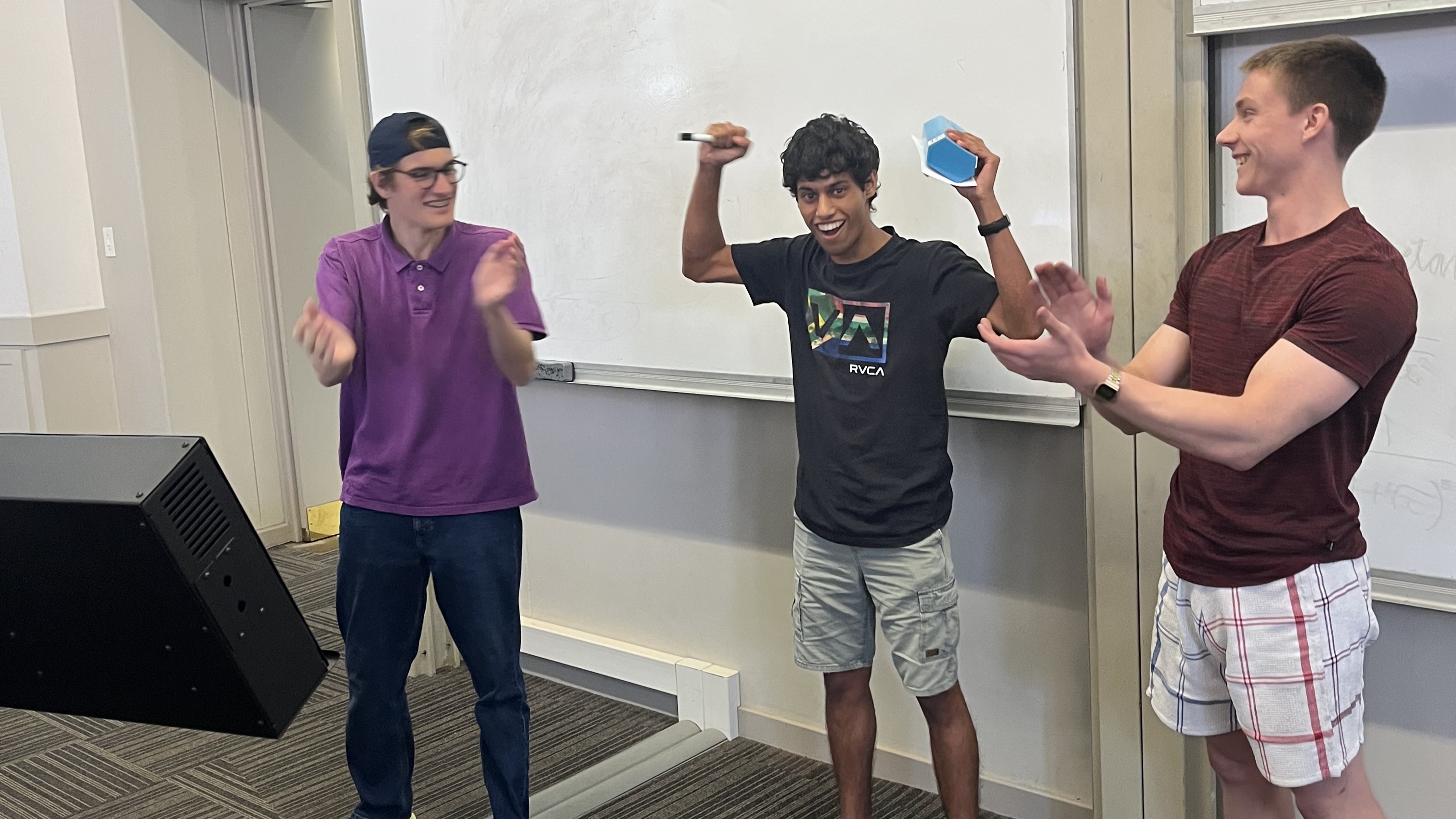 Winner and runnerup in the first Integration Bee held at Stellenbosch University