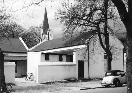 Victoria College's Department of Language and Science was originally housed in a small building which still exists today on the corner of Plein and Ryneveld Streets in Stellenbosch.