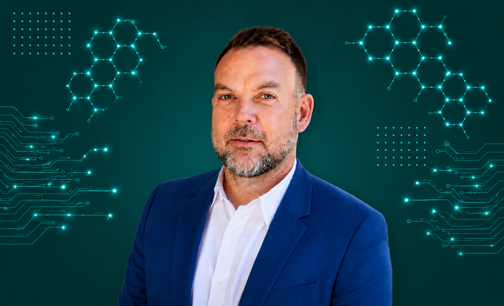 Stefan Engelbrecht with AI visual elements