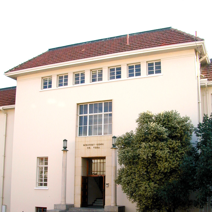 The Merensky building is home to the Department of Physics