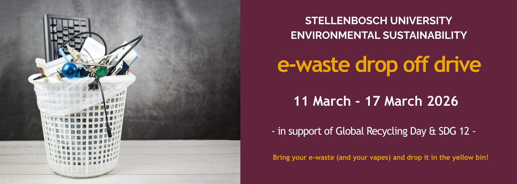 e-waste at Stellenbosch University