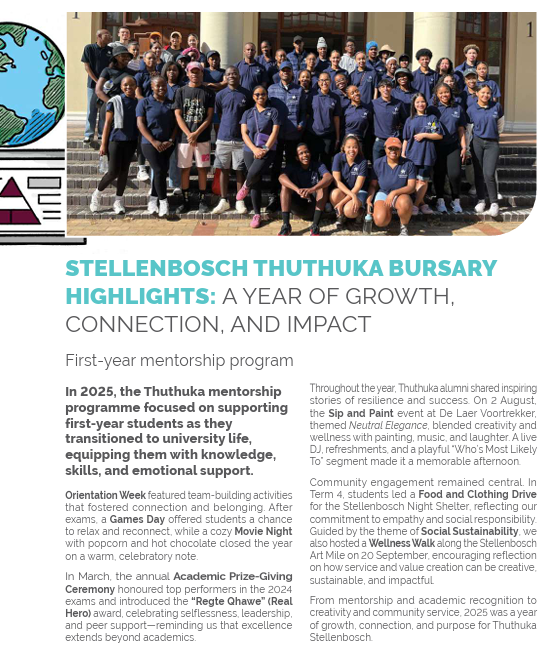 Thurthuka Bursary Highlights 2025