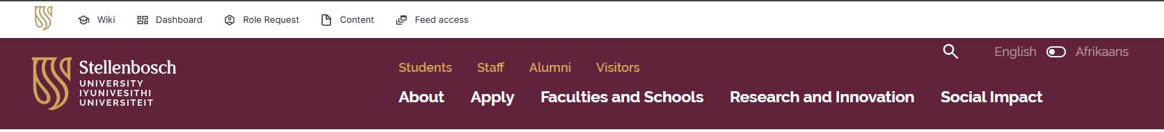 Contributor admin menu