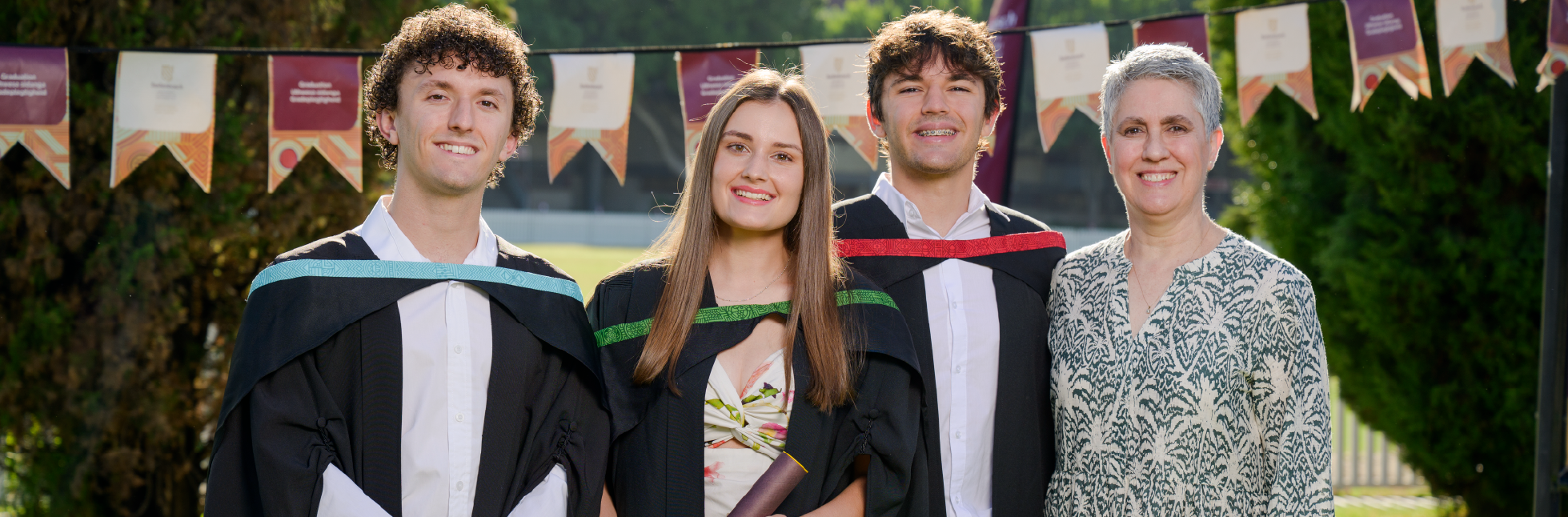 A set of triplets, Kirsten, Liam and Ivan Pietersen graduated from SU with flying colours in three distinct fields.