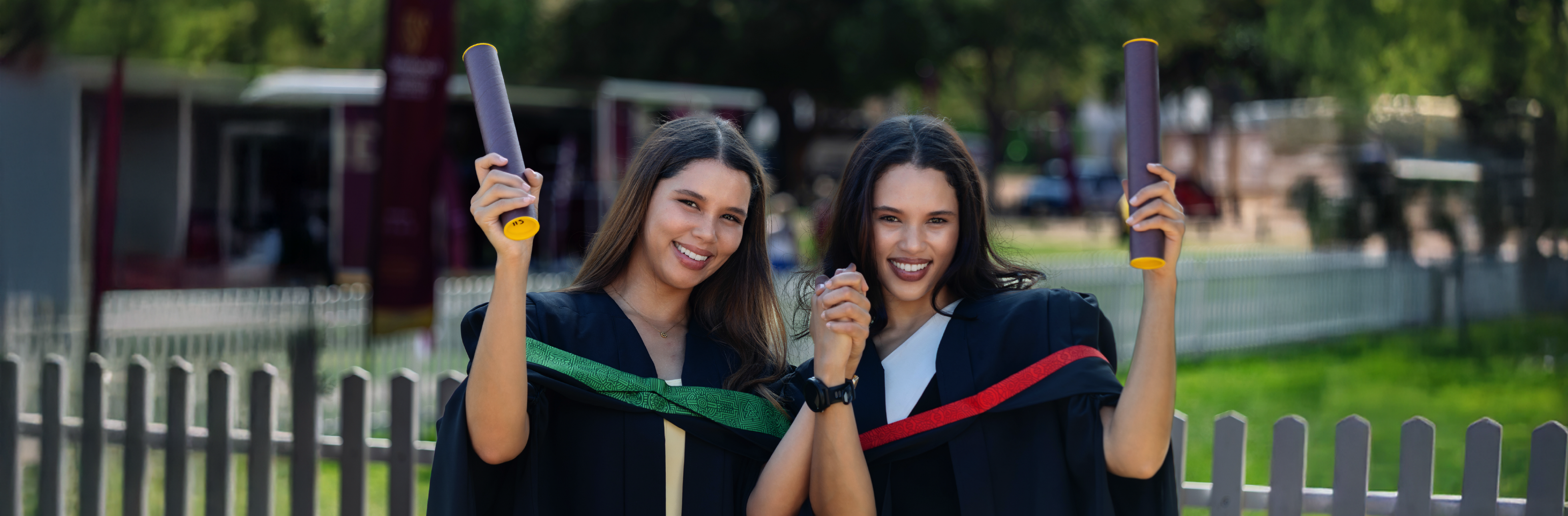 Clio and KD Sass on their graduation day.