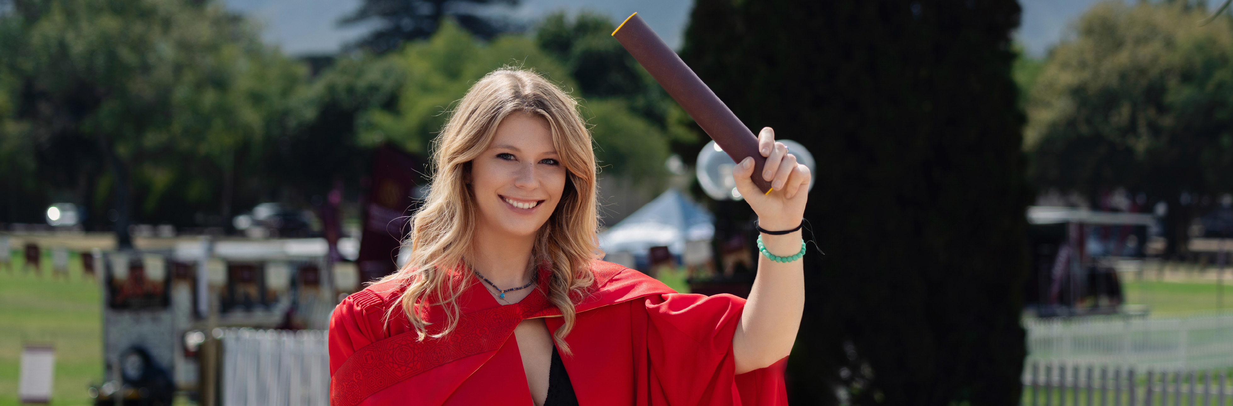 Dr Daniella Moore on graduation day.