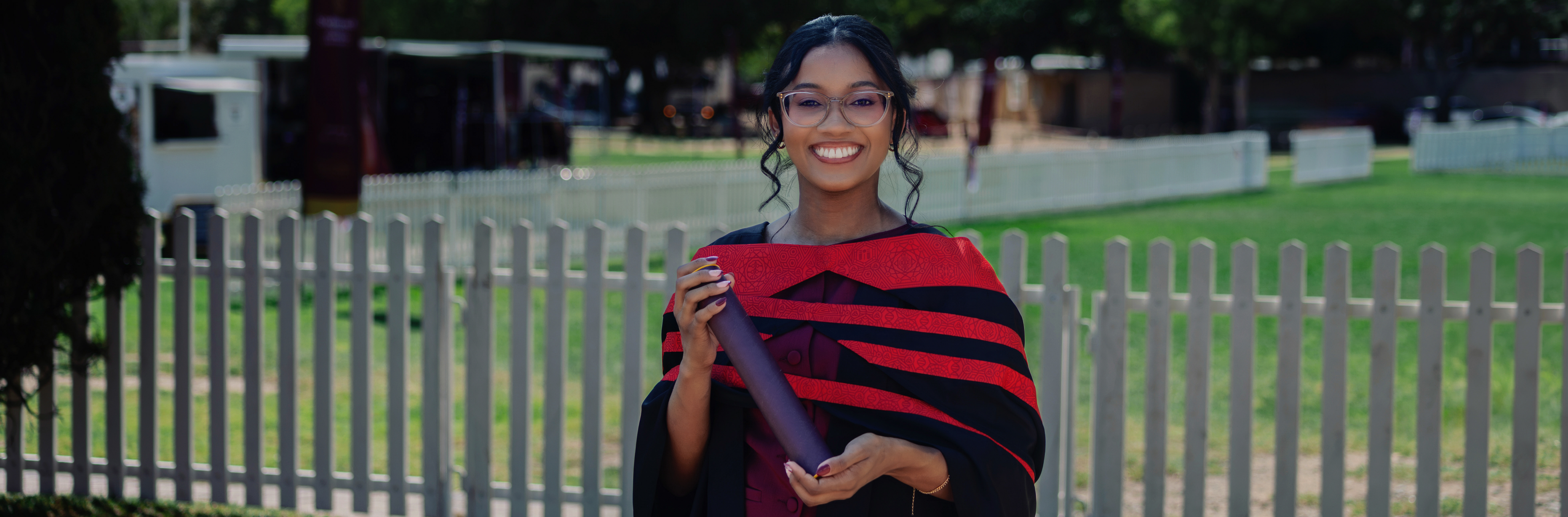 A photo of Handré Muller graduating