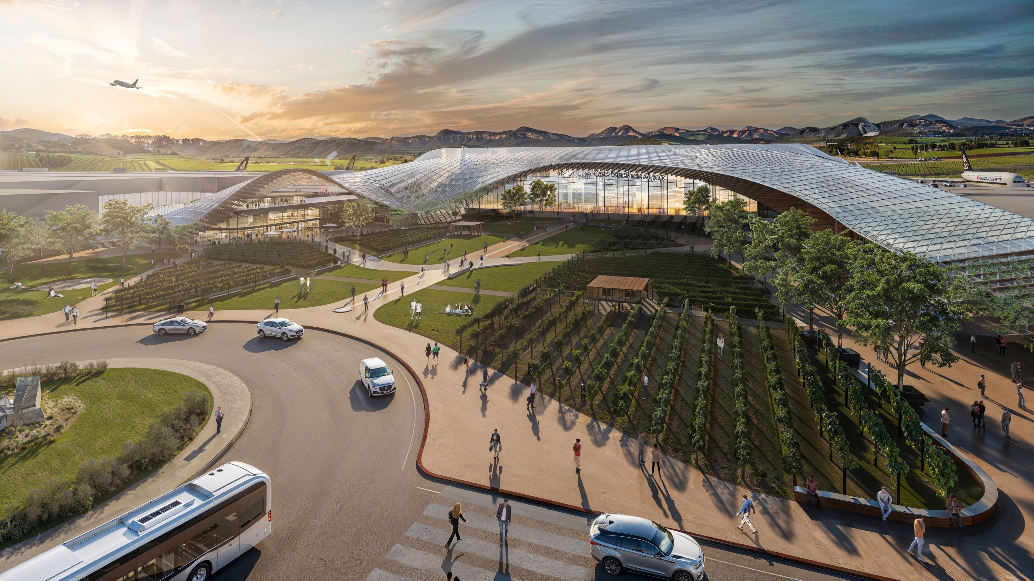 Artist's impression of new airport