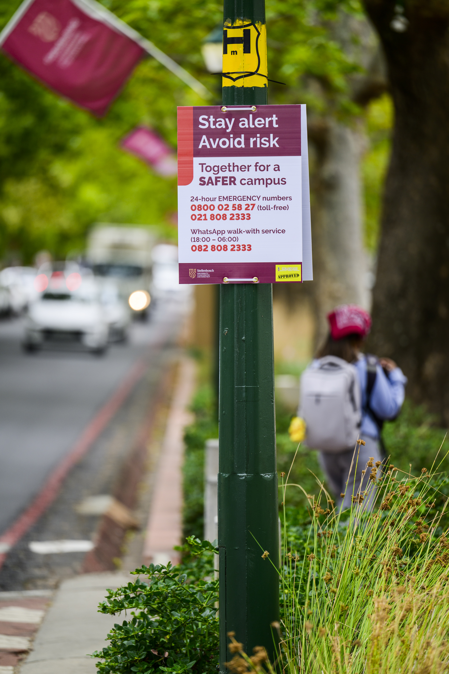 Safety Posters on Stellenbosch Campus