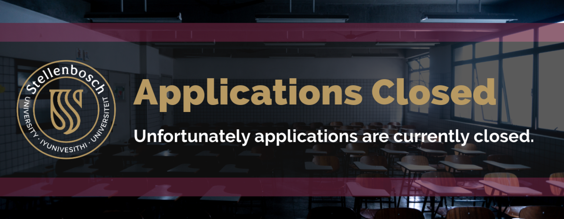 Closed Applications Notice