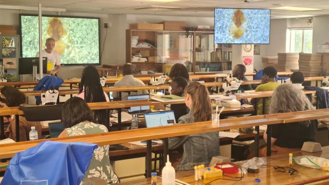 Teaching lab and participants Fruitfly Workshop.jpg