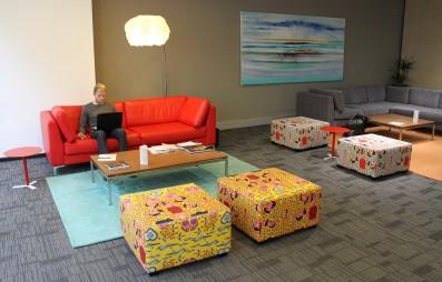 Soft seating in Research Commons
