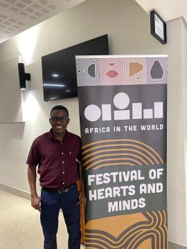Joel Kabugo, a CERI Africa Stars fellow from Uganda, attending the Africa in the World seminar