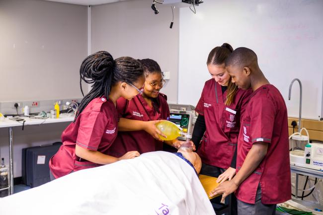 Students at work
