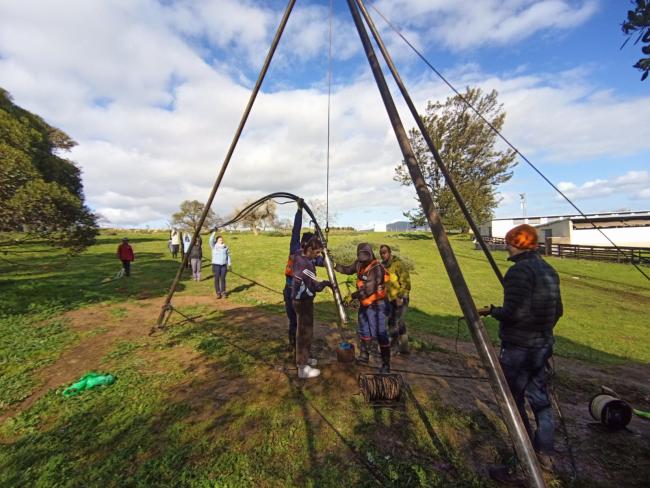 BScHons students in Earth Sciences do a week-long hydrogeology course to develop their field skills.