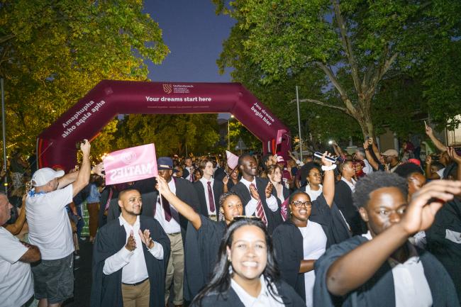 Newcomers were officially welcomed to Stellenbosch University at a vibrant ceremony at the Danie Craven Stadium on 28 January 2025