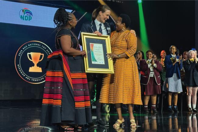 A photo of Abigail Kok, South Africa’s top public-school matriculant.