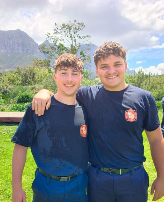 Photo of volunteer firefighting.