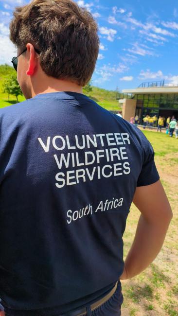 A photo of a group of dedicated volunteer firefighters at SU.