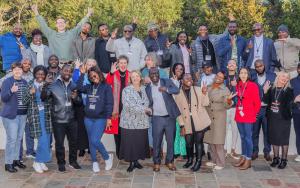 The delegates of the ADA winter school, posing for a fun picture