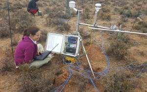 Observational setup in the arid Karoo