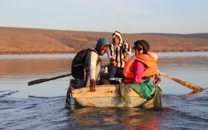 Doing fieldwork in the Department of Botany and Zoology