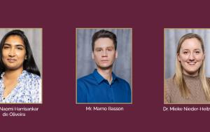 Three new lecturing staff join the Department of Chemical Engineering
