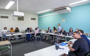 Students in a class.