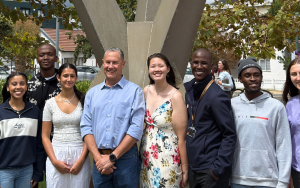 Several first-year engineering students
