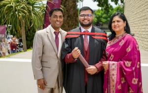 Trevolin Pillay is the first Deaf student to graduate with a BScHons in Bioinformatics and Computational Biology