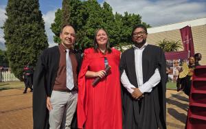 Dr Anneke Erasmus was awarded a PhD in Physics during the March 2026 graduation ceremony