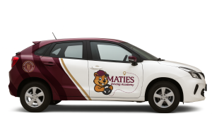 Maties driving academy car mock-up