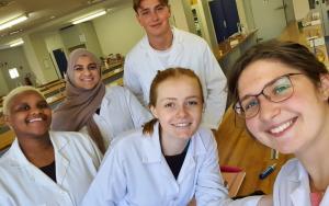 microbiology students