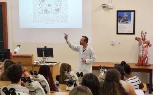 Lecture taking place in the Department of Physiological Sciences