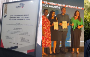 EBW-dosente ontvang erkenning by entrepreneurs- kapstoekennings