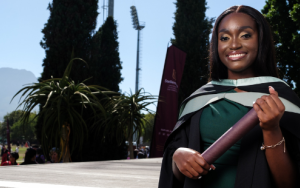 Magisterstudent oorkom verskeie struikelblokke om met onderskeiding te gradueer in ’n veld wat haar ‘gekies’ het