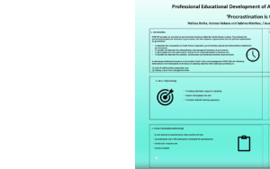 SPL and Department of Business Management Colleagues win Best PREDAC (Professional Educational Development of Academics) poster at this years Scholarship of Teaching and Learning (SoTL) Conference.