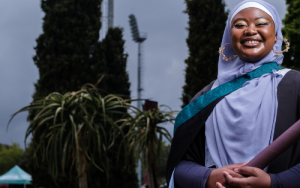 Leka overcomes life-threatening illness to earn Master’s degree