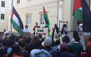 Optog vir vrede: Studente kom bymekaar om bewustheid oor Palestynse saak te kweek