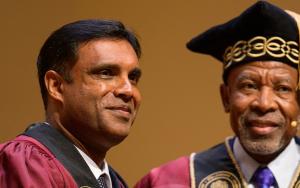 In a ceremony rich in symbolism, solemnity and celebration, Stellenbosch University (SU) formally installed Prof Deresh Ramjugernath as its 13th Rector and Vice-Chancellor on Wednesday, 1 October 2025, at the Endler Hall in Stellenbosch.