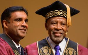 In a ceremony rich in symbolism, solemnity and celebration, Stellenbosch University (SU) formally installed Prof Deresh Ramjugernath as its 13th Rector and Vice-Chancellor on Wednesday, 1 October 2025, at the Endler Hall in Stellenbosch.